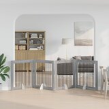  Vrata za pse s postoljem 4 pcs Siva sonoma 100 x 100 cm | Eponuda.ba