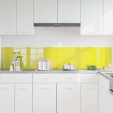 vidaXL Zaščita za kuhinjo 2 pcs Rumena 100 x 40 cm kaljeno steklo | Shoptok.si