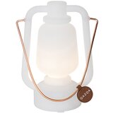 QAZQA Namizna svetilka polnilna 22 cm IP44 bela - Storm Mini | Shoptok.si