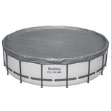 Bestway Pokrivač za bazen Ø4,88 m Kružni Poliester Siva | shoptok.hr