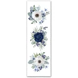 Modro-bel namizni tekač 140x45 cm - Minimalist Cushion Covers