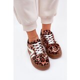 Boto Womens Platform Sneakers Leopard Brown Totter | Shoptok.si