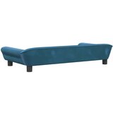  Krevet za pse plavi 100 x 50 x 21 cm baršunasti | shoptok.hr