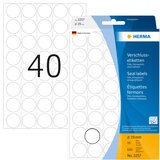 Herma Verschlussetik. rund 19mm 16 Sheet, 640 Stück, transp.2257 Cijene