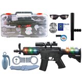 9 Djelomični skup policijske puške 47 cm u kovčegu sa svjetlosnim i zvučnim efektima | shoptok.hr