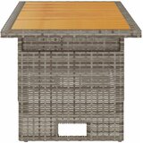  Vrtni stol sivi 100x50x43/63 cm od drva bagrema i poliratana | shoptok.hr