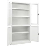  Pisarniška omara bela 90x40x180 cm jeklo, (20705044) | Shoptok.si