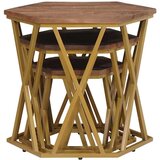  Klubske mizice Rjava 55 x 55 x 50 cm Masiven les manga, (5000107346) | Shoptok.si