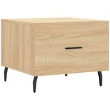 Maison Chic Klubska mizica - kavna mizica - Nizka mizica sonoma hrast 50x50x40 cm inženirski les, (21752862) Cene