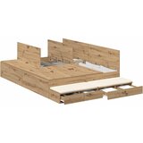 Krevet s ladicama Umjetnički hrast 150 cm Konstruirano drvo | shoptok.hr