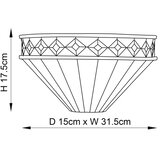  Endon 64149 - Zidna svetiljka Tiffany FARGO 1xE14/40W/230V | Eponuda.com