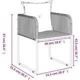  7-dijelni vrtni blagovaonski set crni | shoptok.hr
