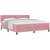 Krevet s opruga kutije Ružičasta 200 x 180 cm Baršun | shoptok.hr