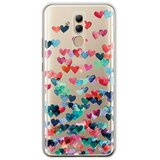  Ovitek za Huawei P30 | Prozoren, pisani srčki | Shoptok.si