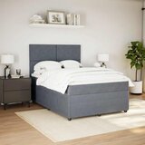  Krevet s oprugama i madracem tamnosivi 140x190 cm baršunasti | shoptok.hr