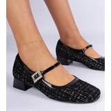 D/CEO marka niezdefiniowana Black fabric finish pumps with rhinestones Mersitta | ePonuda.com