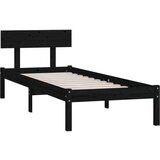  Za krevet od borovine crni 90 x 190 cm UK jednokrevetni | shoptok.hr