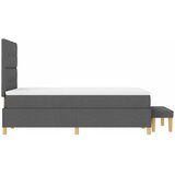  Krevet s opruga kutije Tamno siva 190 x 120 cm tkanina | shoptok.hr