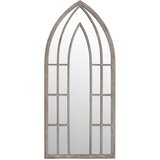  Vrtno ogledalo boja pijeska 70x30 cm željezno vanjska upotreba | shoptok.hr