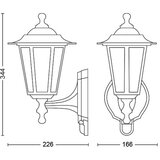 Philips 1747330PN - Spoljna zidna svetiljka sa senzorom 1xE27/60W/230V IP44 | Eponuda.com