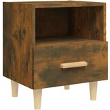 Maison Chic Nočna omarica - Nočna miza dimljeni hrast 40x35x47 cm, (21687861) Cene