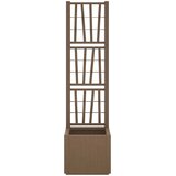  Vrtni saksija s rešetkom Smeđa 36 x 36 x 140 cm PP | Eponuda.com