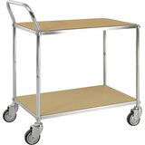Kongamek Nivojski ESD-voziček, DxŠxV 850 x 435 x 950 mm, 2 polici, 4 vrtljiva kolesa | Shoptok.si