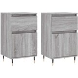 vidaXL Komoda 2 kosa siva sonoma 40x35x70 cm inženirski les | Shoptok.si