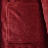  Kupaći kaput s kapuljačom Bordeaux Crvena xxl Flanel | shoptok.hr