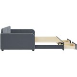 vidaXL Izvlečna dnevna postelja s predali temno siva 100x200 cm žamet | Shoptok.si