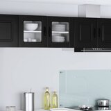  Zidni stakleni ormarić Crna 40 x 31 x 40 cm Konstruirano drvo | shoptok.hr