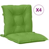 Jastuci za stolice 4 kom prošarano zelena 100x50x7 cm tkanina | shoptok.hr