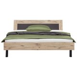 Best Price Postelja Bergamo, Barva Hrasta, Barva Grafita | Shoptok.si