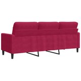  Trosjed crvena boja vina 180 cm baršunasti | shoptok.hr