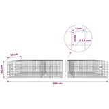  Gabion s žicom debljine 3,5 mm i mrežom 5x5 cm 600x50x50 cm | shoptok.hr