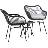 Venture Home Viga vrtni lounge set, crni Slike