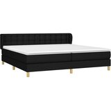  Krevet s oprugama i madracem crni 200x200 cm od tkanine | shoptok.hr