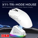 Attack Shark bežični gaming miš X11 PAW3311/22000 dpi/trimode/white + charging dock | Eponuda.com