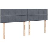  Okvir kreveta s madracima tamnosivi 200x200cm baršunasti | shoptok.hr