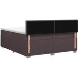  Boxspring krevet s madracem Tamno smeđa 200 x 200 cm Tkanina | shoptok.hr
