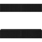  Set TV komoda Zidne 4 pcs Crni hrast 80 x 30 x 30 cm | Eponuda.ba