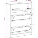  Ormar za cipele UTRECHT 78 x 24 x 100 cm Konstruirano drvo | shoptok.hr