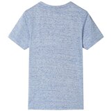  Dječja majica s kratkim rukavima plava prošarana 92 | shoptok.hr