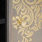 vidaXL Klubska miza Siva 80 x 50 x 40 cm trden mangov les | Shoptok.si