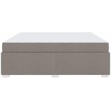  Krevetna konstrukcija Sivo-smeđa 200 x 200 cm tkanina | shoptok.hr