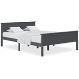 The Living Store Posteljni okvir siv iz trdne borovine 160x200 cm - Posteljni Okvir, (21528334) | Shoptok.si