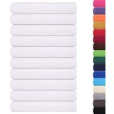 vidaXL Brisače za savno 25 kos bela 80x200 cm 360 g/m² 100% bombaž, (21822943) | Shoptok.si