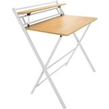 MID.YOU Pisalna Miza Easy Clap, Bela, Barva Hrasta | Shoptok.si