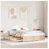 vidaXL Okvir kreveta bez madraca 140 x 200 cm od masivne borovine | shoptok.hr