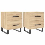 vidaXL Nočna omarica 2 kosa sonoma hrast 40x35x47,5 cm inženirski les, (20808251) | Shoptok.si